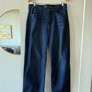 Old Navy Women's Dark Blue Wow Wide Leg Jeans
